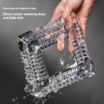 Glass Square Ashtray Creative Home Living Room Anti-fly - Image 2